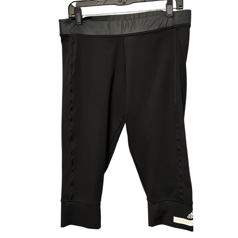 Adidas by Stella Mc Cartney size large black 3/4 leggings